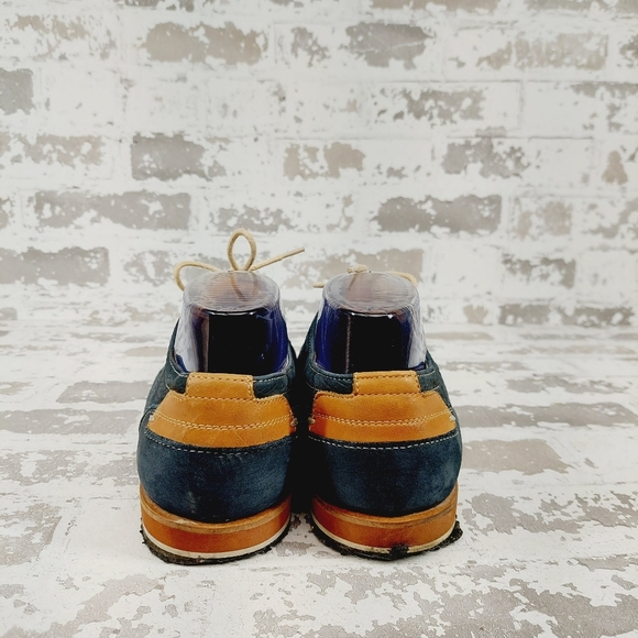 Johnston & Murphy Ashby Plain Toe Navy Tumbled Nubuck Lace Up Oxfords W314 - Picture 6 of 11